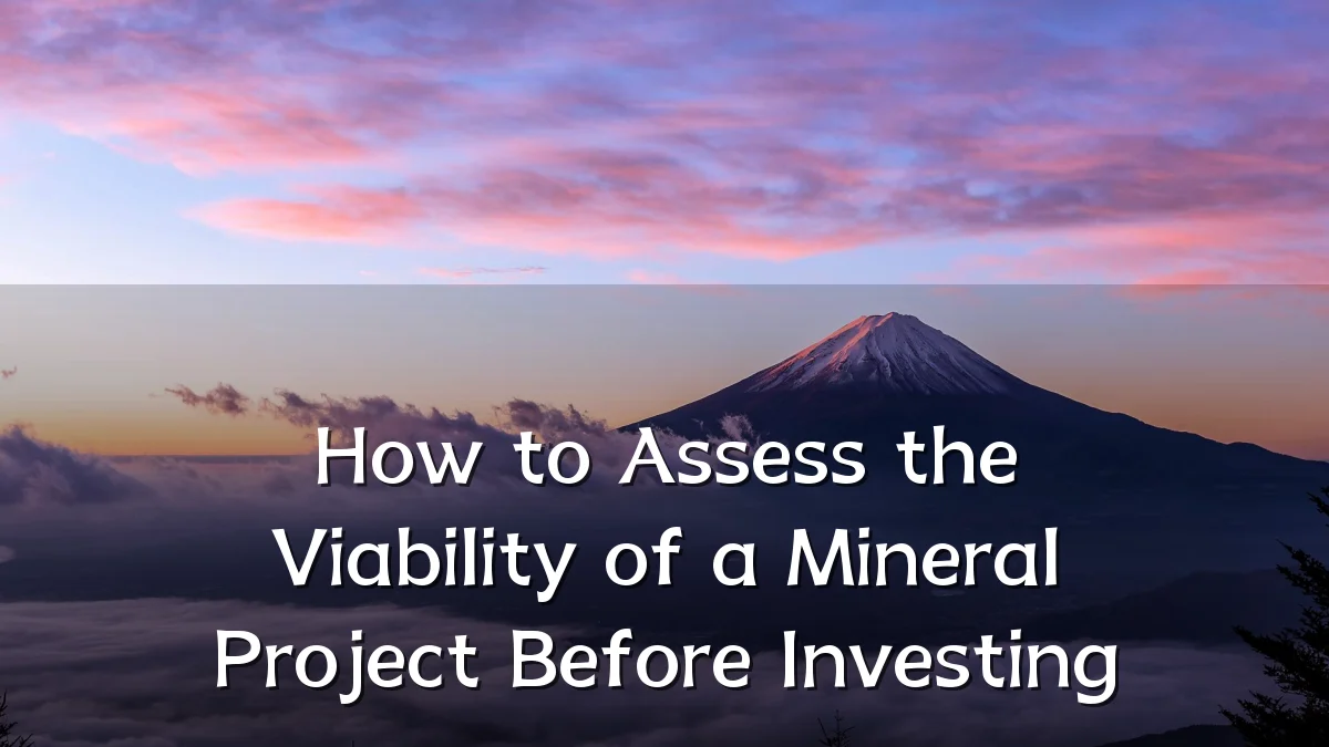 How to Assess the Viability of a Mineral Project Before Investing