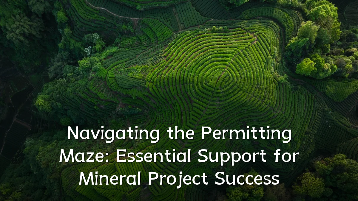 Navigating the Permitting Maze: Essential Support for Mineral Project Success