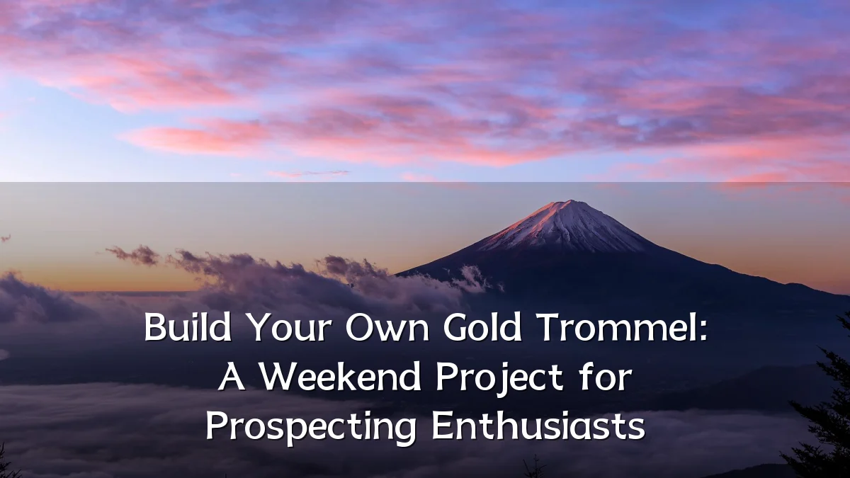Build Your Own Gold Trommel: A Weekend Project for Prospecting Enthusiasts