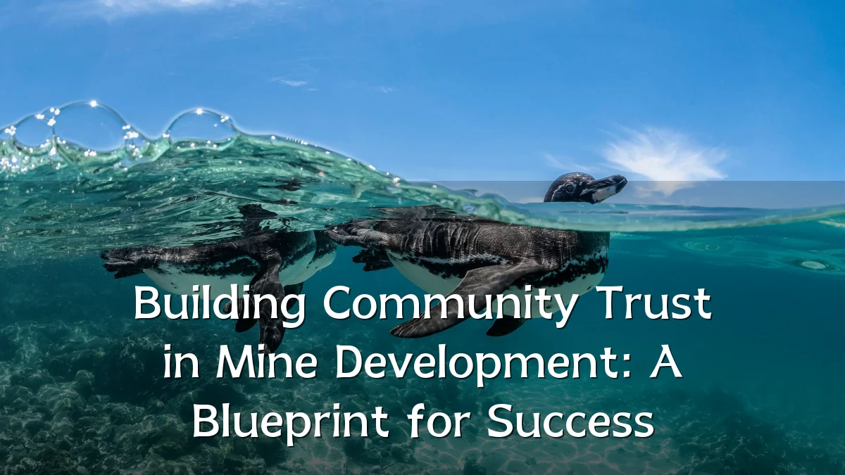Building Community Trust in Mine Development: A Blueprint for Success