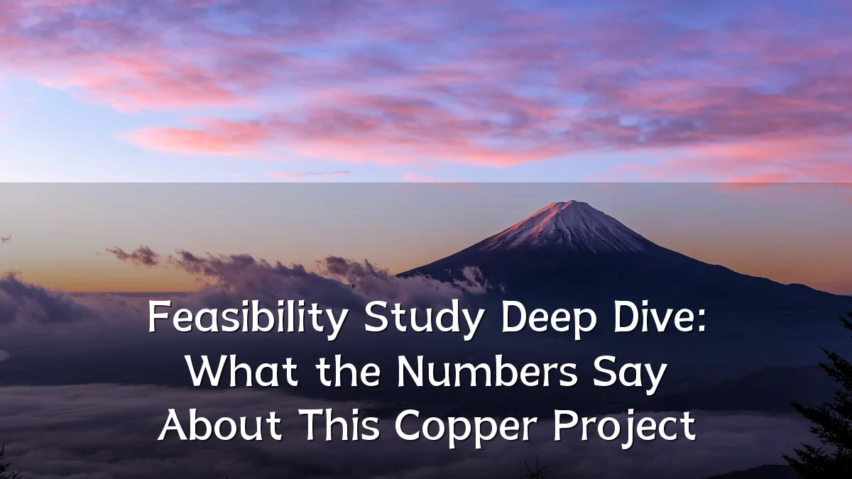 Feasibility Study Deep Dive: What the Numbers Say About This Copper Project