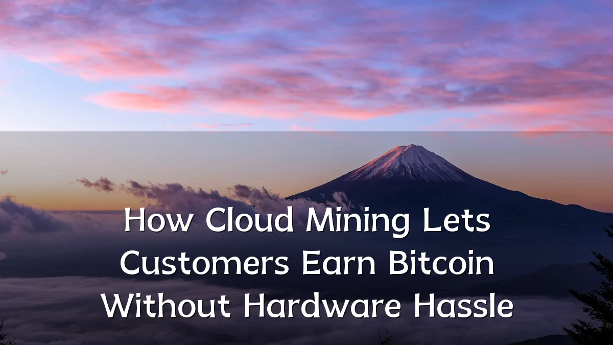 How Cloud Mining Lets Customers Earn Bitcoin Without Hardware Hassle