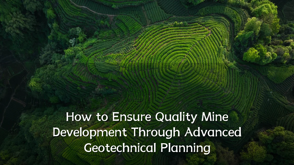 How to Ensure Quality Mine Development Through Advanced Geotechnical Planning