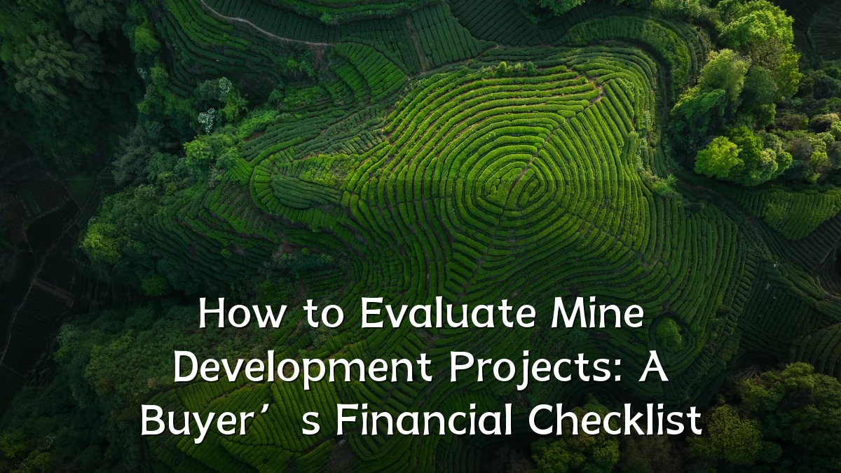 How to Evaluate Mine Development Projects: A Buyer’s Financial Checklist