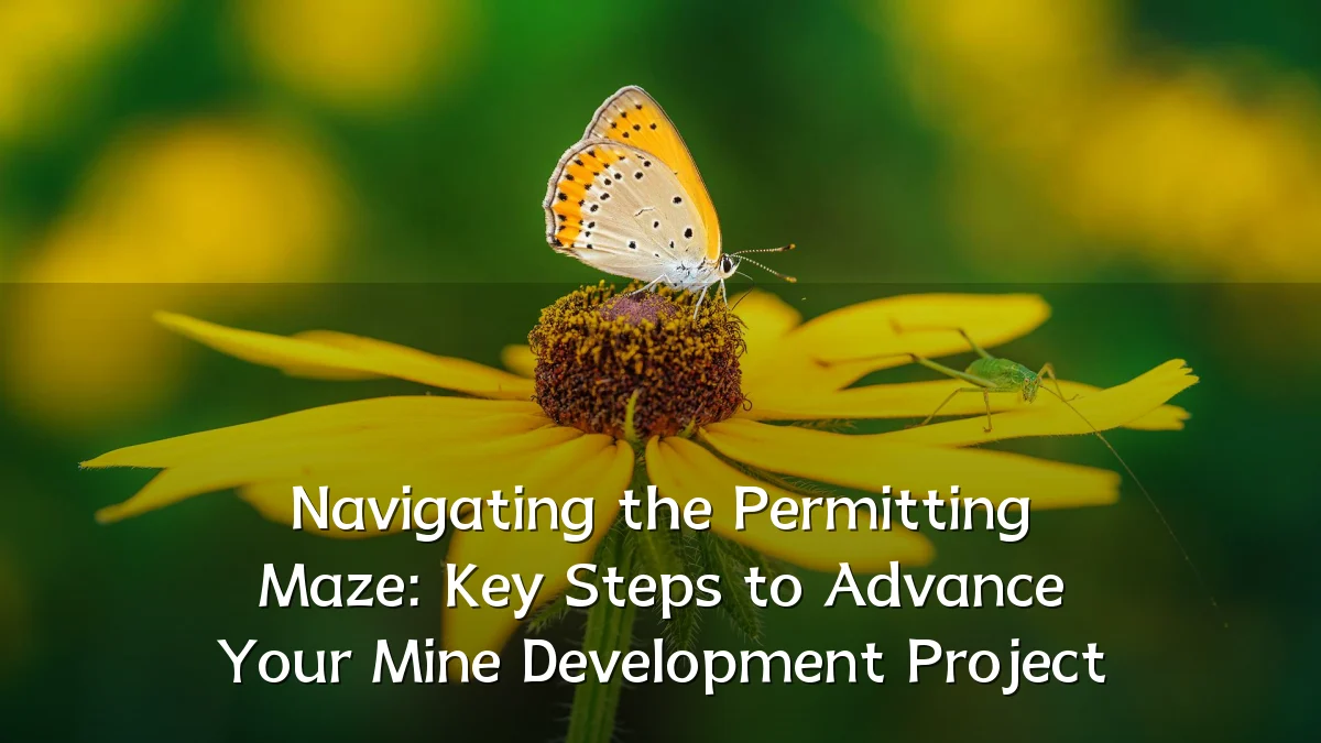 Navigating the Permitting Maze: Key Steps to Advance Your Mine Development Project
