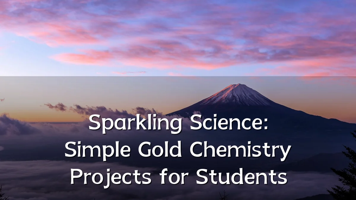 Sparkling Science: Simple Gold Chemistry Projects for Students