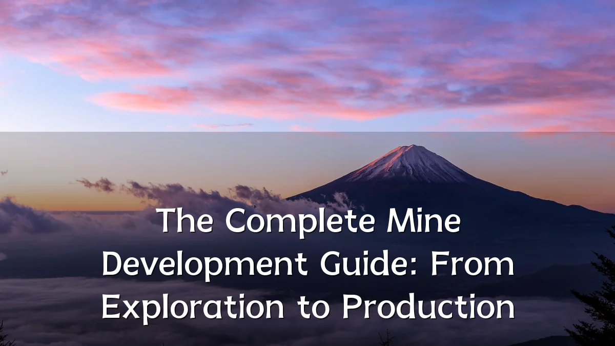 The Complete Mine Development Guide: From Exploration to Production