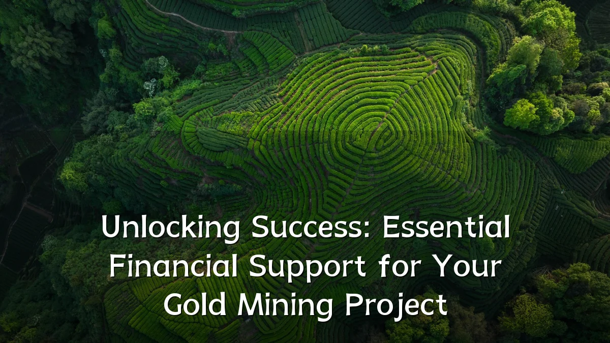 Unlocking Success: Essential Financial Support for Your Gold Mining Project